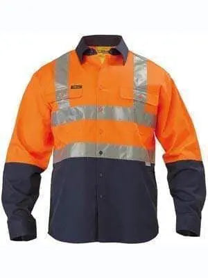 Bisley Workwear 3m Taped Hi Vis Drill Shirt Long Sleeve BS6267T Metro Workwear.